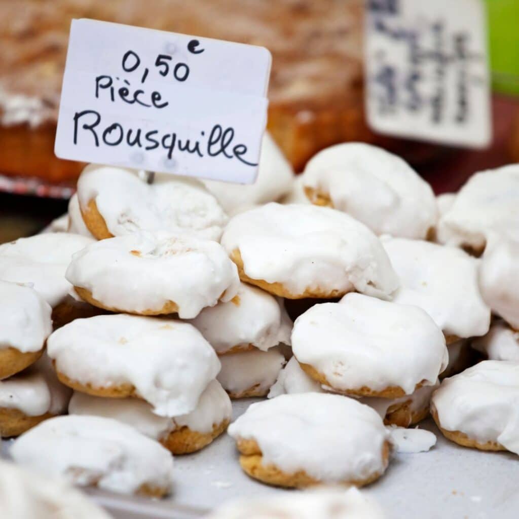 rousquilles dessert spécialités culinaires catalanes Sainte-Marie-la-Mer camping de la plage